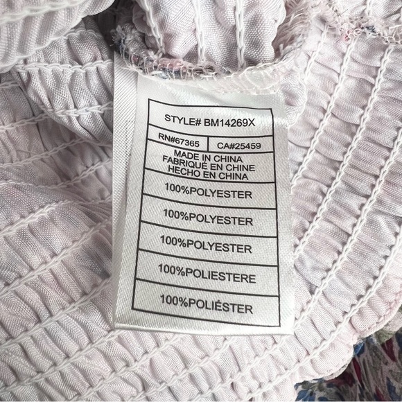 BB Dakota x Steve Madden Top Smock Factor Blue Pink XS NWT - Picture 8 of 8